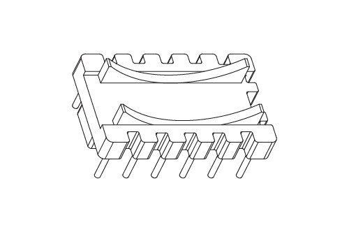 BASE-002 BASE6+6排距14.8脚距5.0