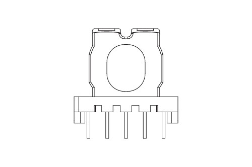 ATQ-1701-2 ATQ17卧式5+5排距8.6脚距3.2槽宽5.4高度16.9